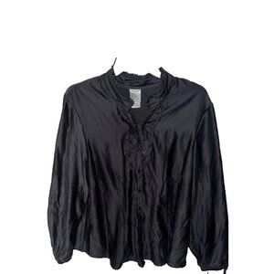 Just My Size womans top plus size 2X (18W-20) career button up long sleeve